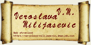 Veroslava Milijašević vizit kartica